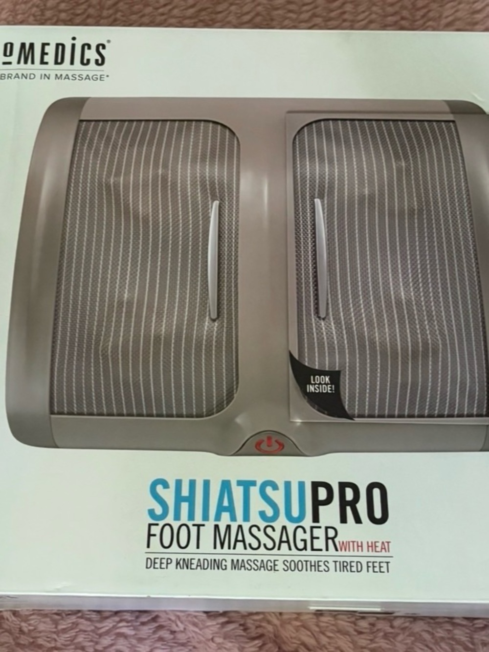 Homedics Shiatsu Pro Foot Massager in Gray